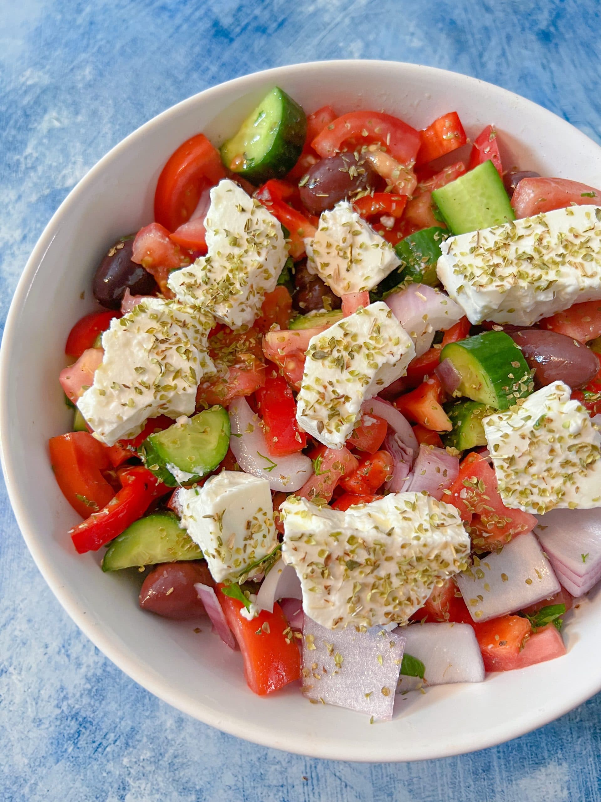 Horiatiki Greek Salad - The Bite With Jackie