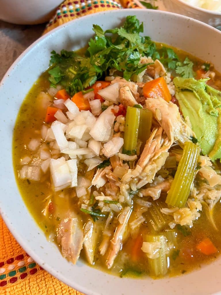 Mexican Chicken and Rice Soup - The Bite with Jackie