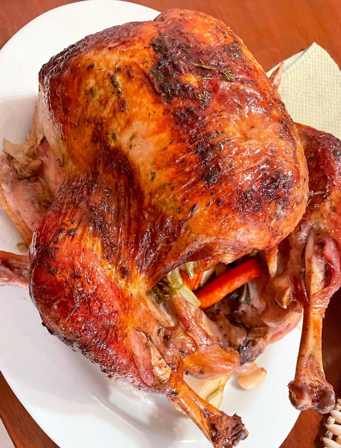 Thanksgiving Herb Butter Roasted Turkey with White Wine Gravy